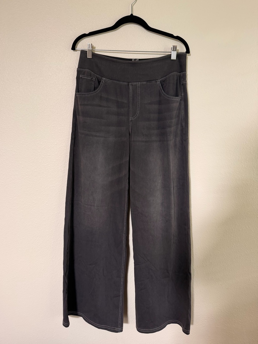 Halara Flex High Waisted Pockets Baggy Wide Leg Washed Casual